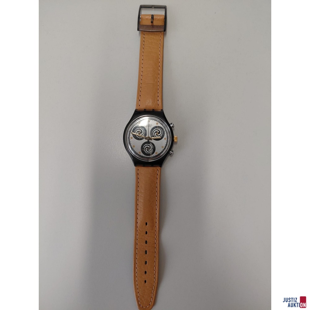 Swatch Twenty Two Jewels 24 -&nbsp;Batteriebetrieben mit Lederband