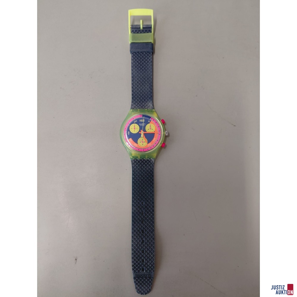 Swatch Twenty Two Jewels 25&comma; Batteriebetrieben&comma; Plastikband