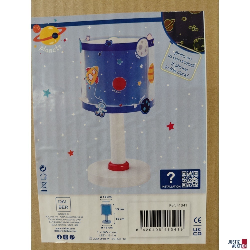 Kinder-Nachttischlampe von Dalber