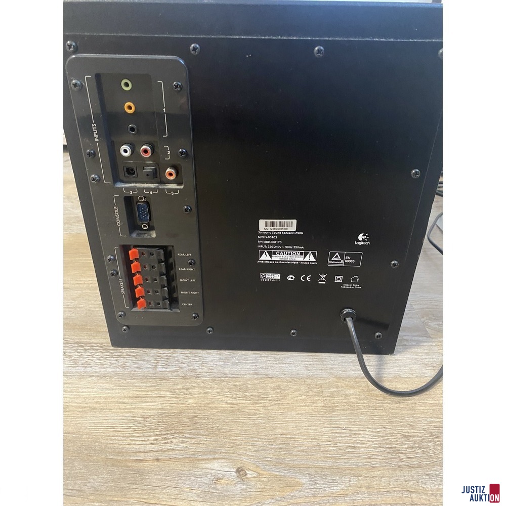 Rückseite Subwoofer