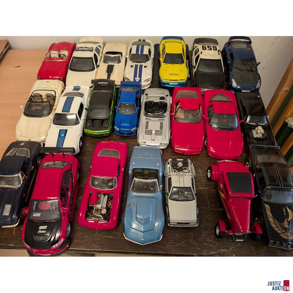 Gesamtheit der Modelautos