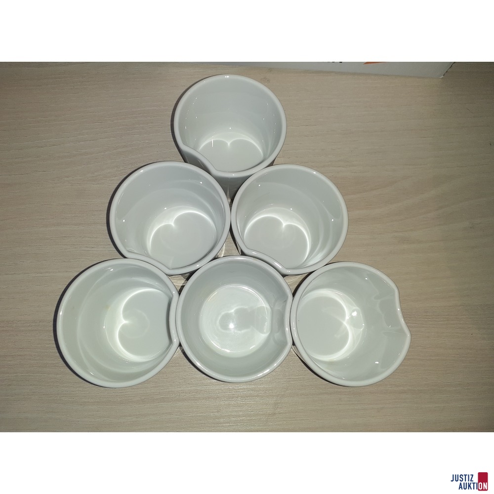 6 Porzellansch&auml;lchen
