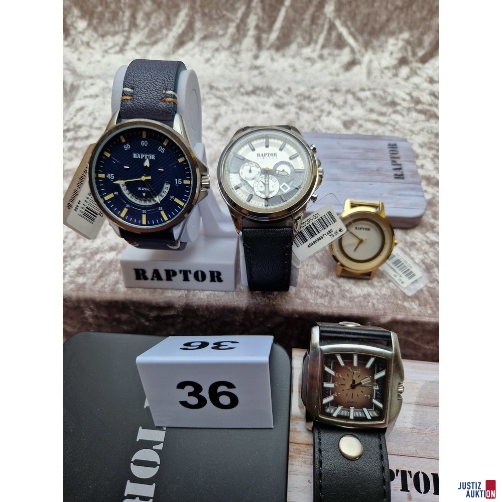 vier Armbanduhren
