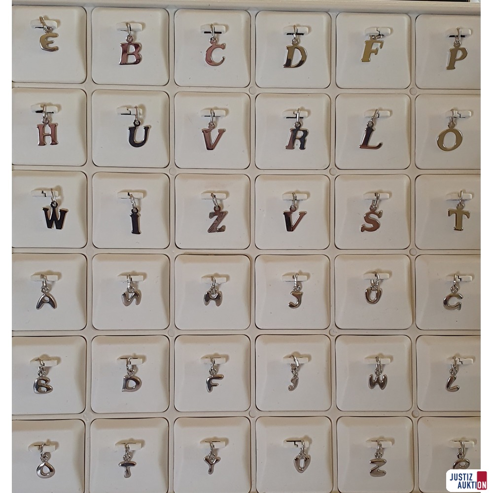 Buchstabenanhänger Silber