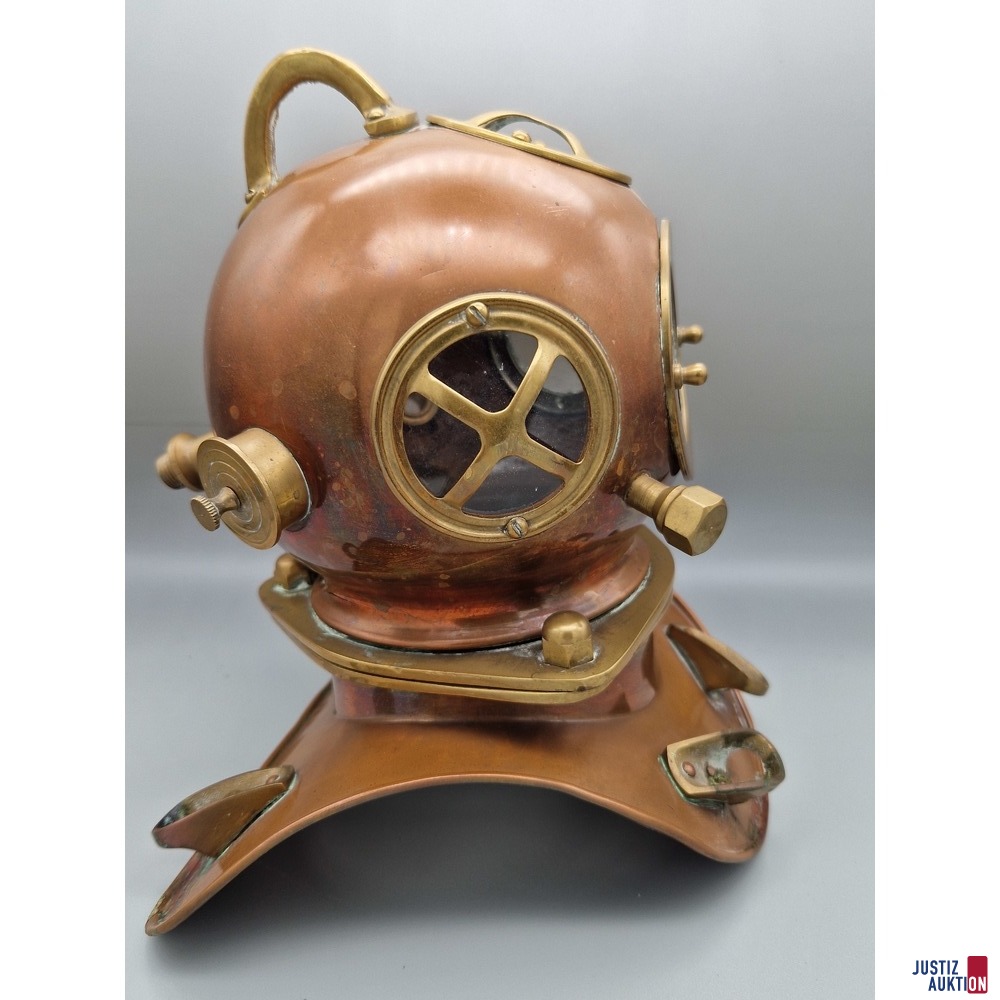 Taucherhelm Deko Seitenansicht