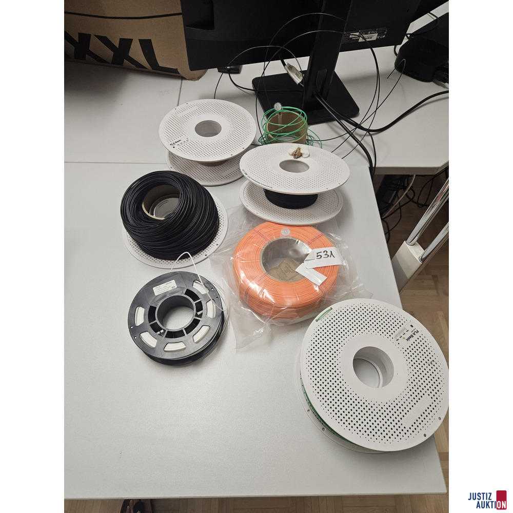 Diverses Filament f&uuml;r 3D-Drucker - gebraucht