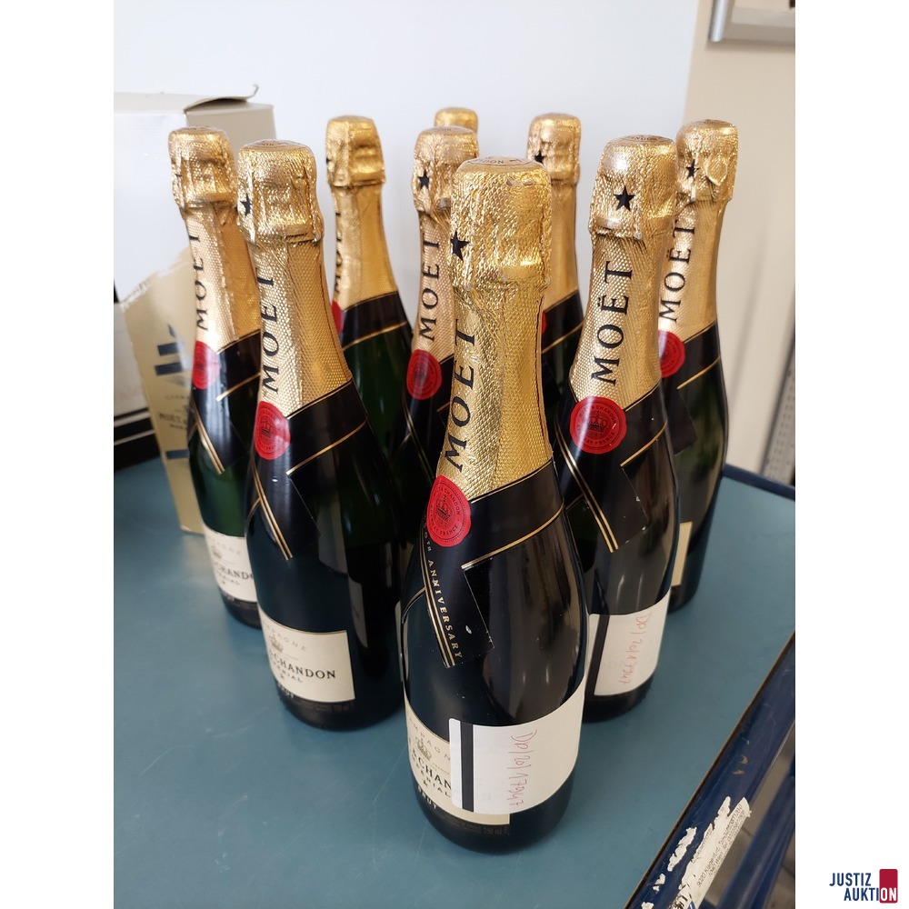 10 Flaschen Moet &amp; Chandon Imperial Champagner je 750 ml