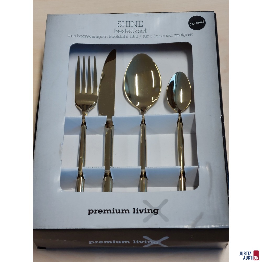 Besteckset der Marke Shine 24-teilig NEU - in Originalverpackung