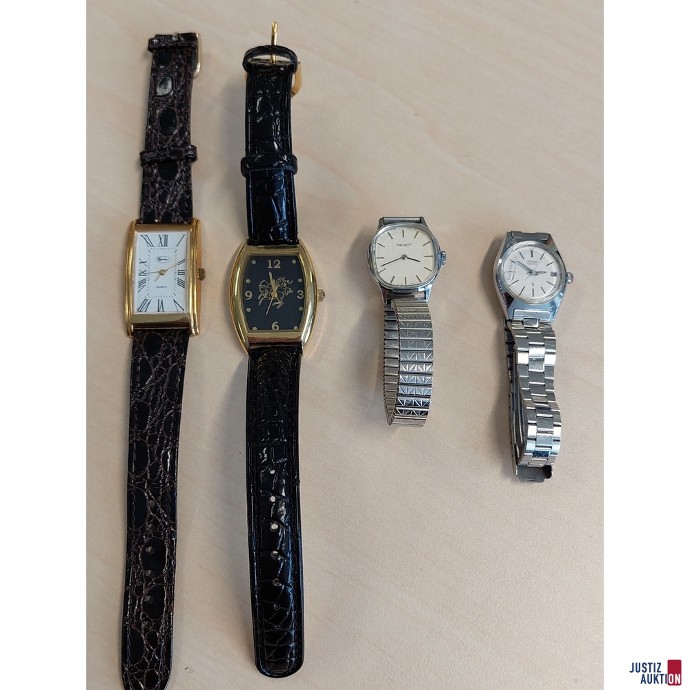 Konvolut bestehend aus 4 Damenarmbanduhren