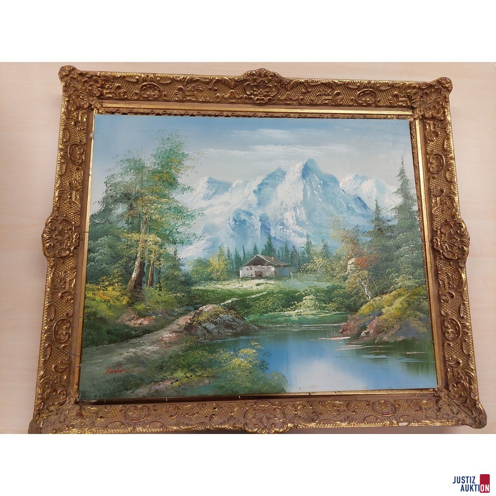 Landschaftsbild - Öl auf Leinwand 50 x 60 cm