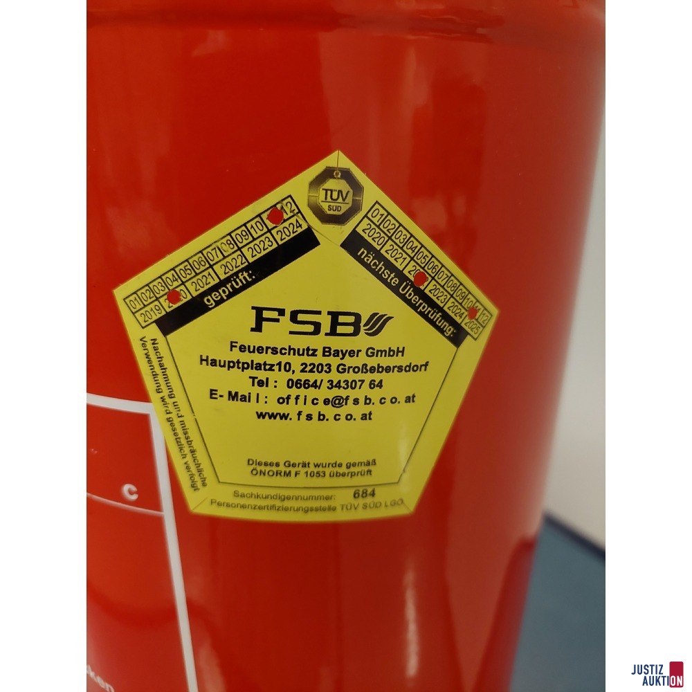 Feuerlöscher der Marke Jamal 233 B