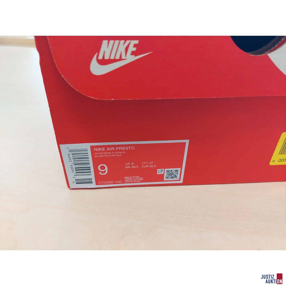 1 Paar Sneaker der Marke Nike Air Presto Gr&ouml;&szlig;e 42&comma;5