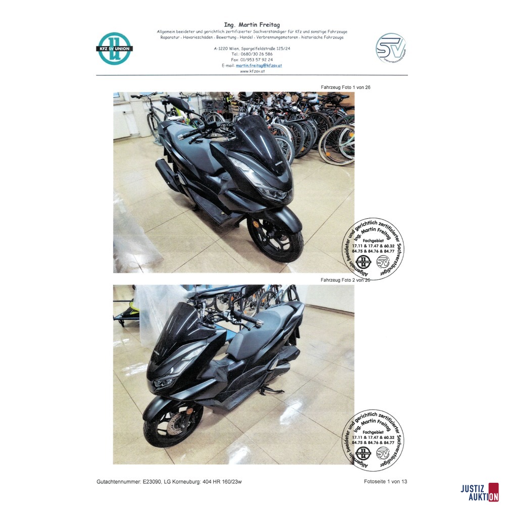 Motorrad Honda PCX 125 / WW125A (JK05)