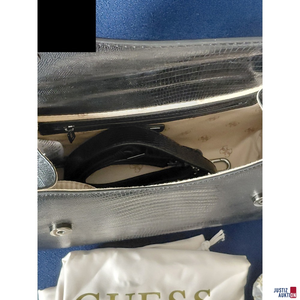 Guess Handtasche Krokopr&auml;gung