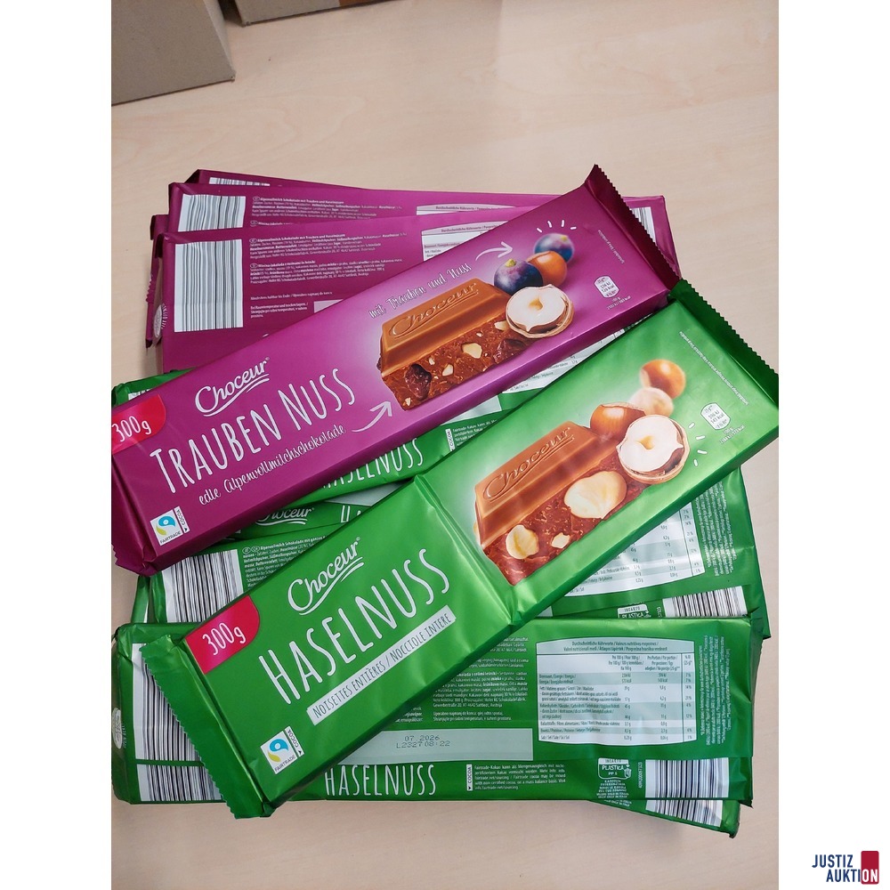 30 x Choceur Schokoladen von Hofer/Aldi je 300g