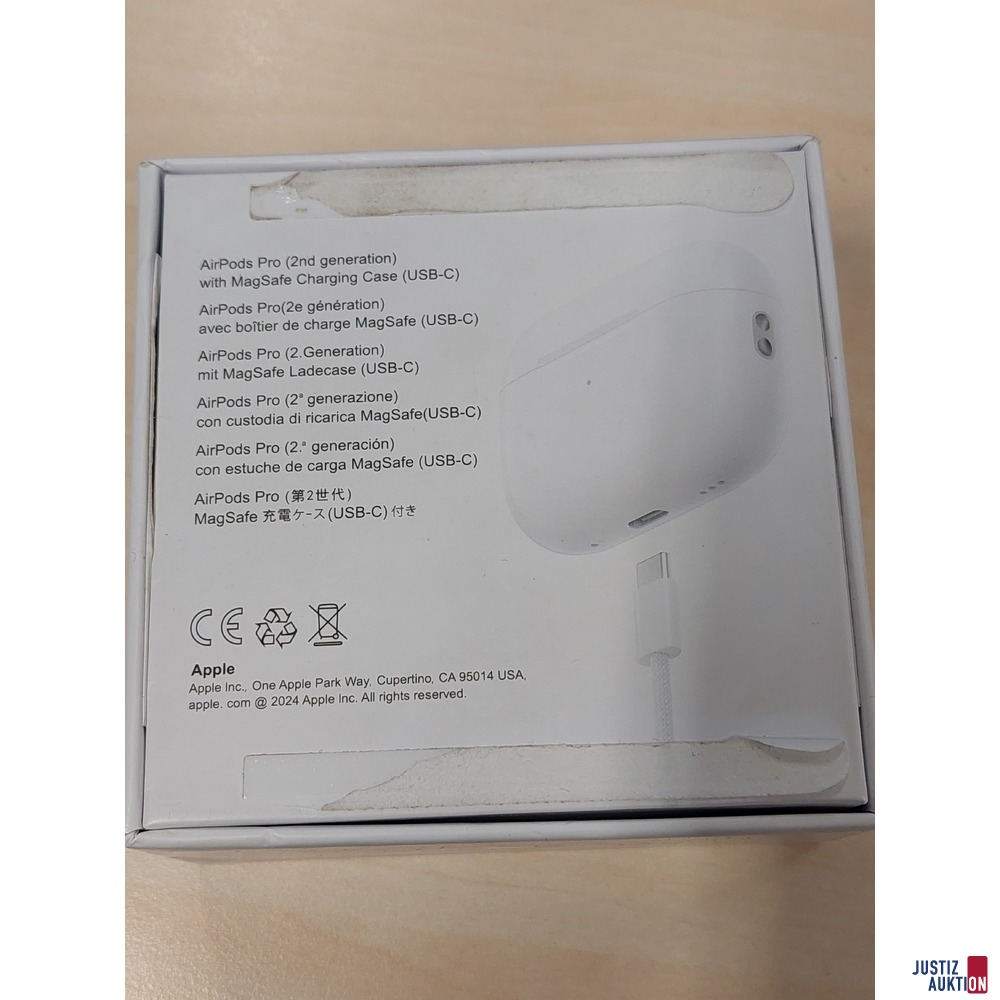 AirPods Pro &lpar;2nd generation&rpar; der Marke Apple Seriennummer&colon; GTXVL63PY9 in Originalverpackung Neuwertig