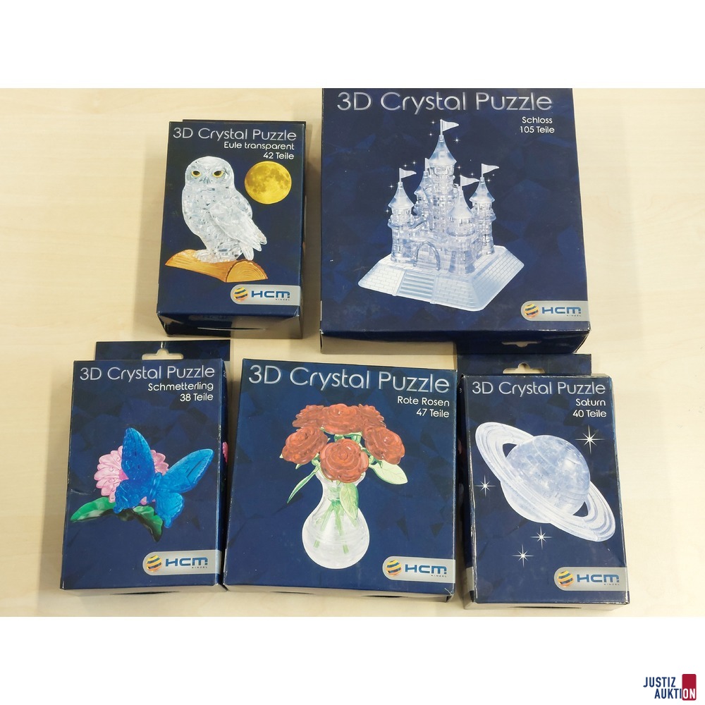 Konvolut an 3D Crystal Puzzles HCM Kinzel