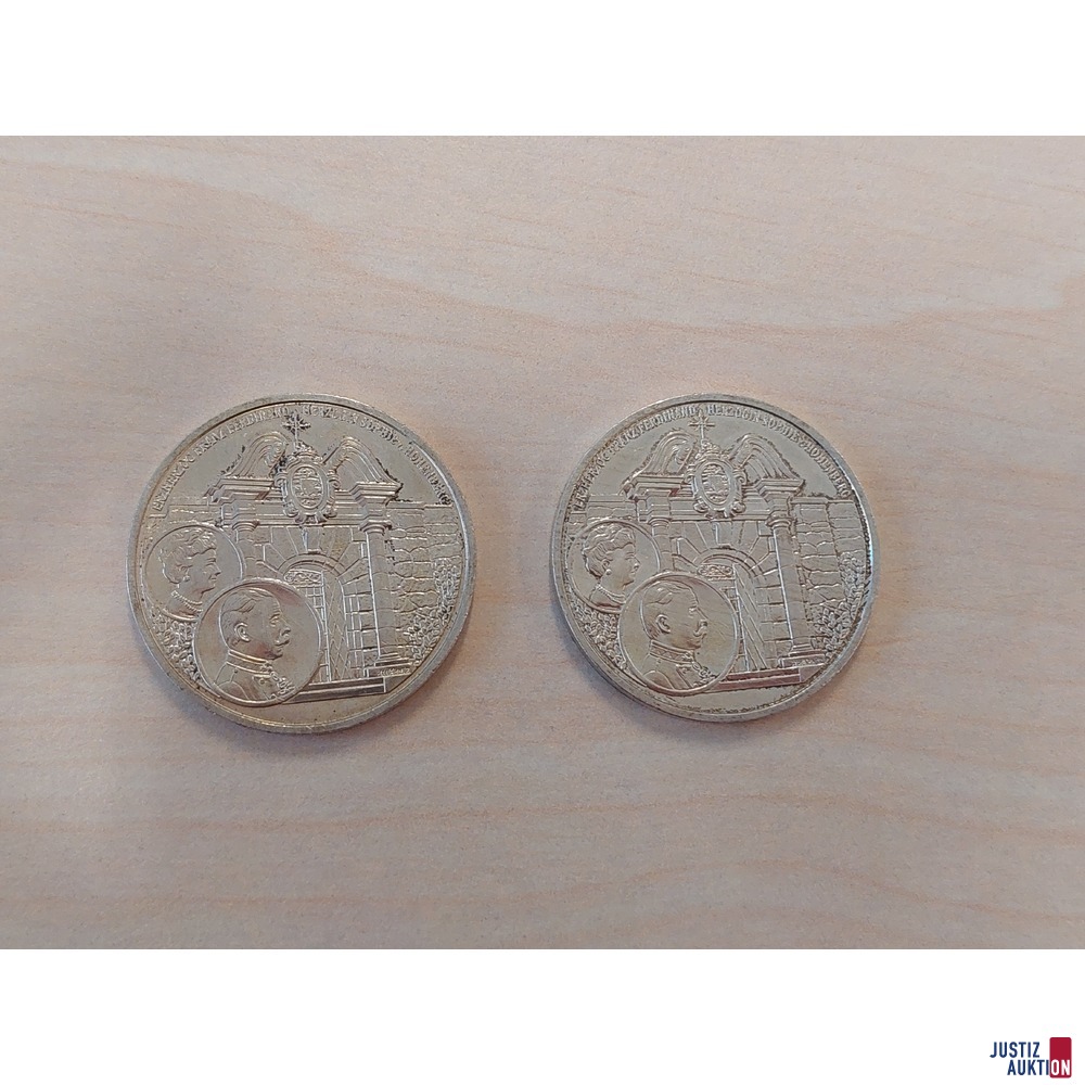 2 Münzen ,,Schloss Amstetten“ Nominale 10 Euro