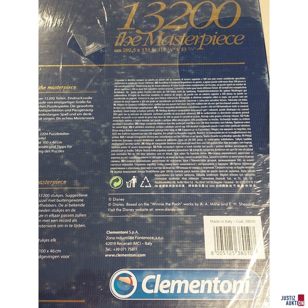 Clementoni Puzzle Disney the Masterpiece 13200 Teile