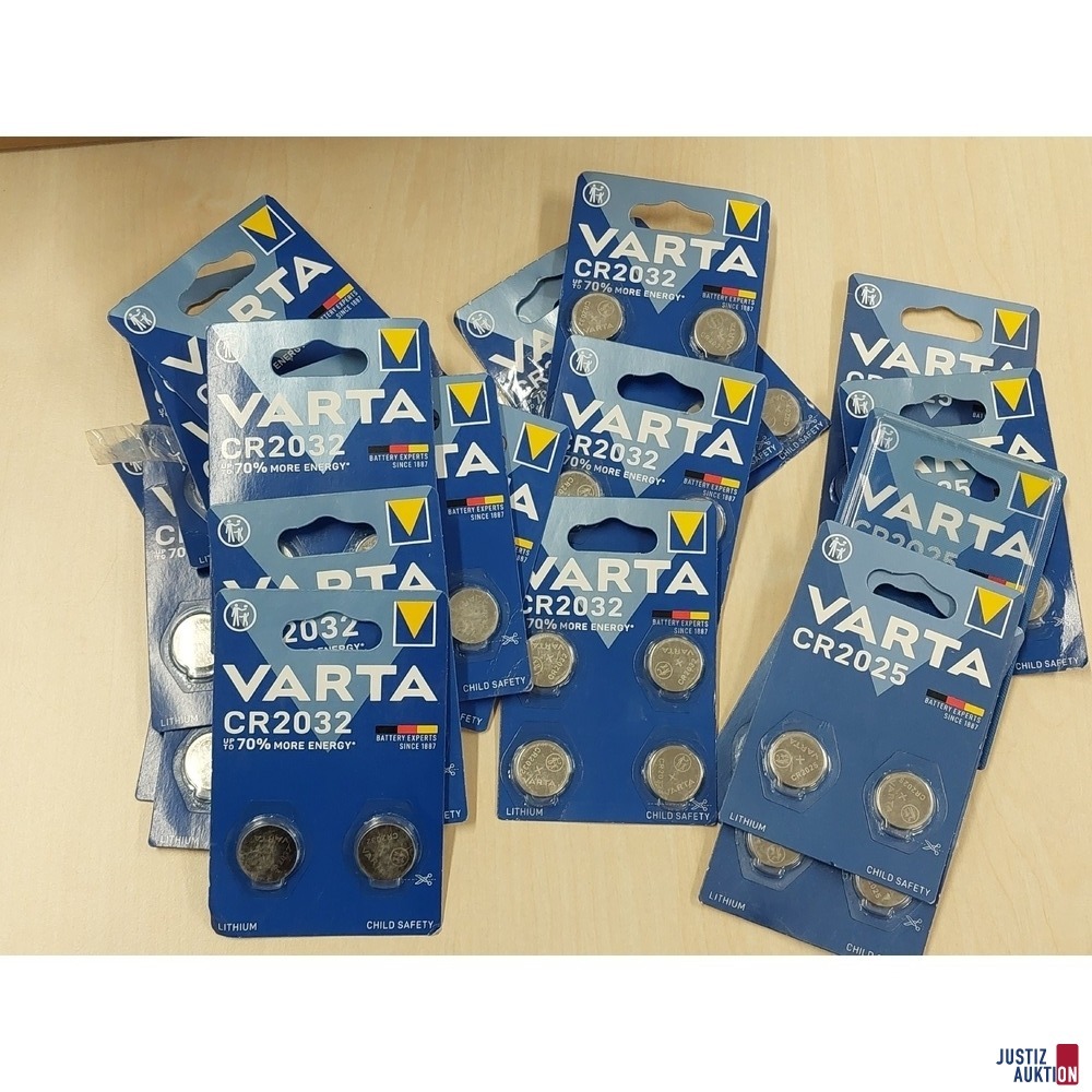 14 Packungen 2er Batterien der Marke VARTA CR2032 u&period;a&period;