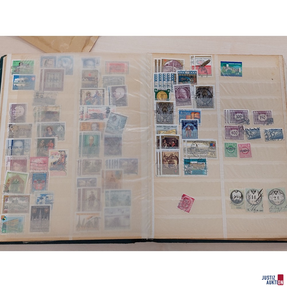 Altes Briefmarkensteckbuch in A4 Format