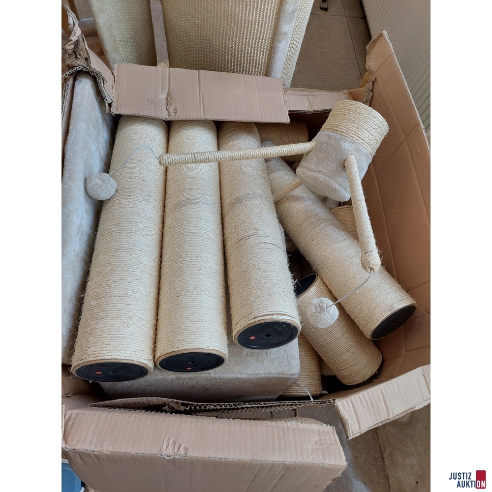 Kratzbaum XXL für große Katzen - 2 Kratztonnen XXL