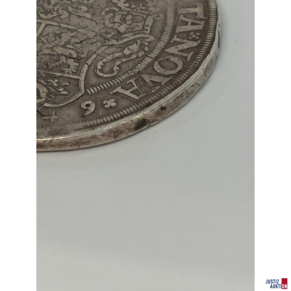 Silbertaler aus Fürstentum Mecklenburg (deutsche Silbermünze)