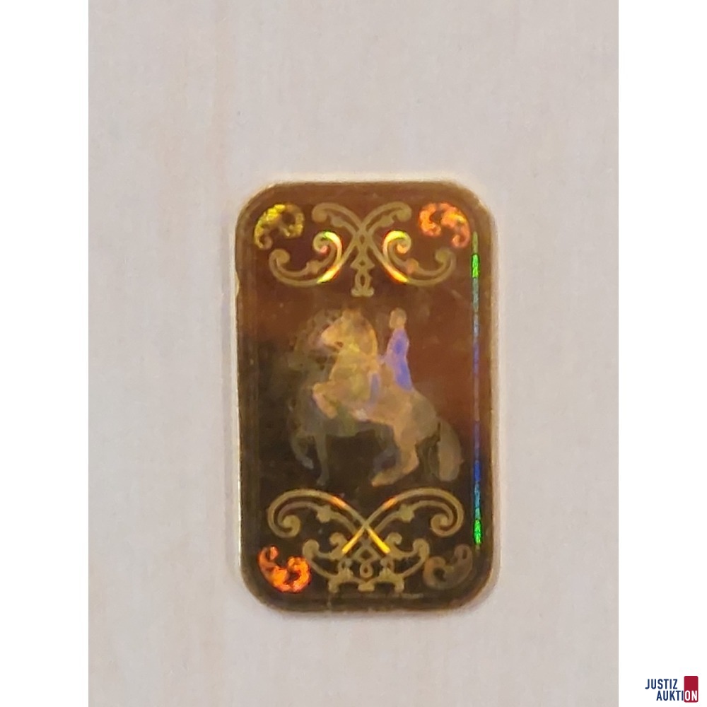 1 Goldbarren Münze Österreich 10 g 999,9 Feingold​​​​​​​ ohne Verpackung
