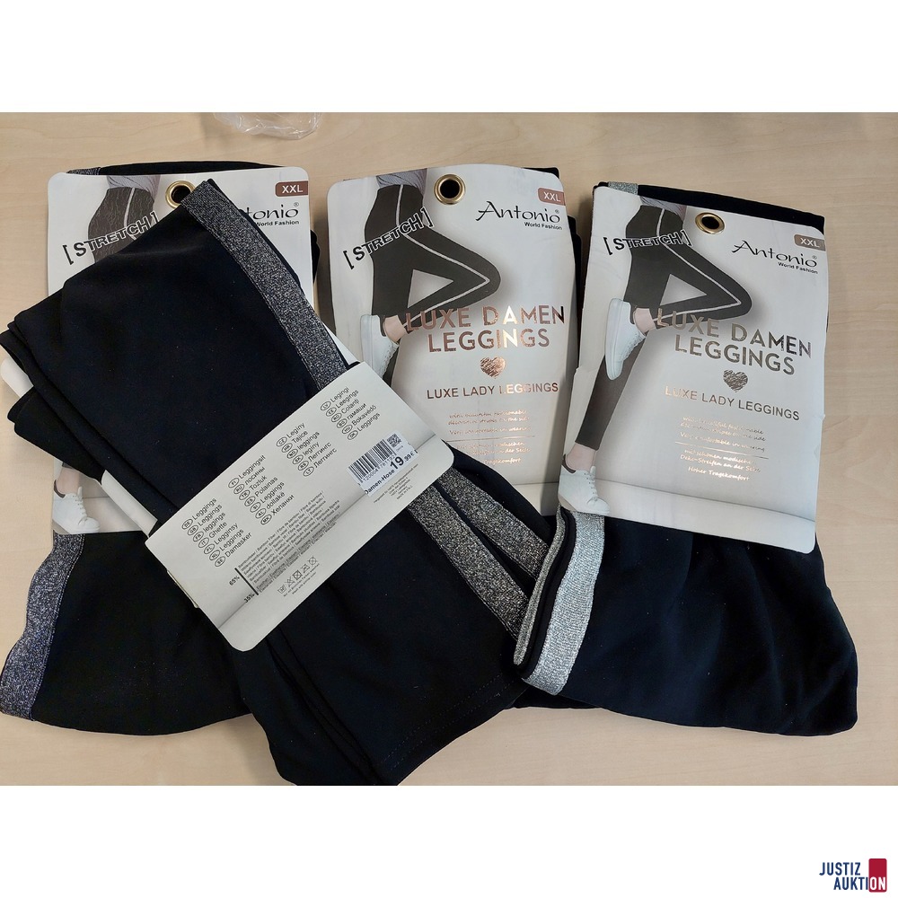 4 x Stretch-Leggins der Marke Antonio World Fashion