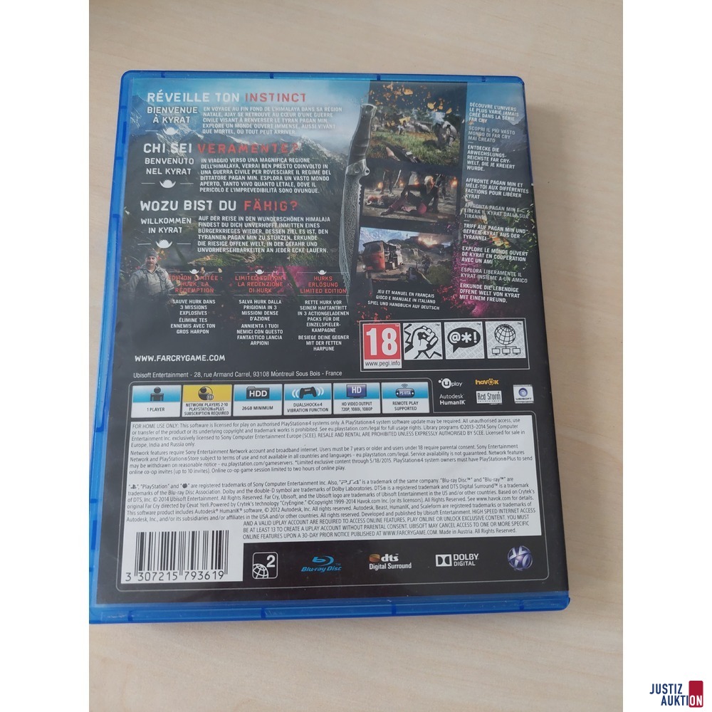 PS 4 – Spiel Far Cry 4 – Limited Edition gebraucht/Gebrauchsspuren vorhanden