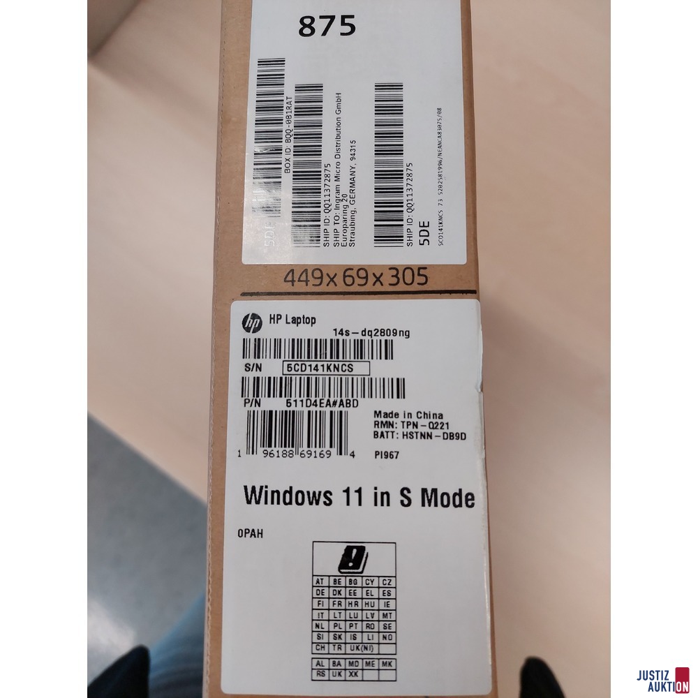 Laptop der Marke HP - 14s-dq2809ng