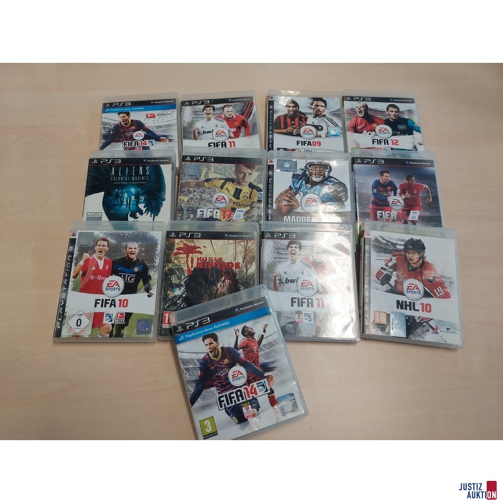 13 diverse Playstation 3 Spiele