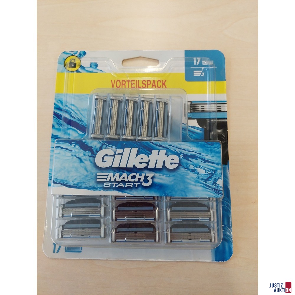 Rasierklingen der Marke Gilette Mach 3 Start  (17 Stück) originalverpackt