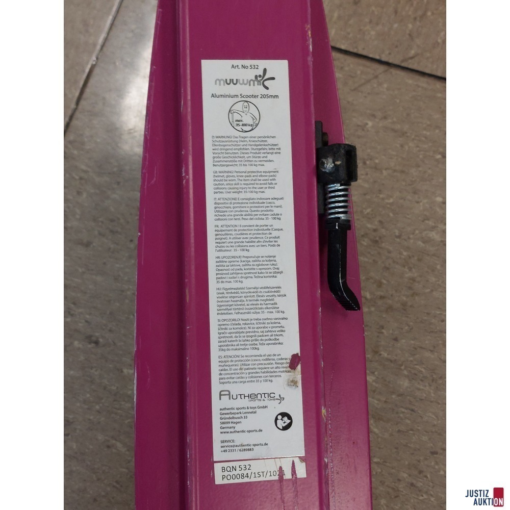 Aluminium Scooter der Marke muuwmi 205 mm -&nbsp;Art&period; No&period; 532