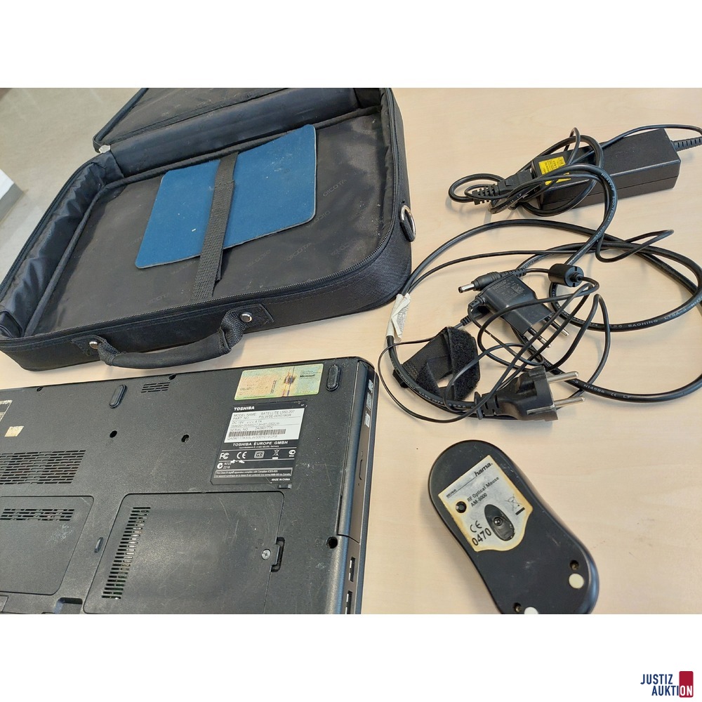 Laptop der Marke Toshiba Model: Satellite L550-207