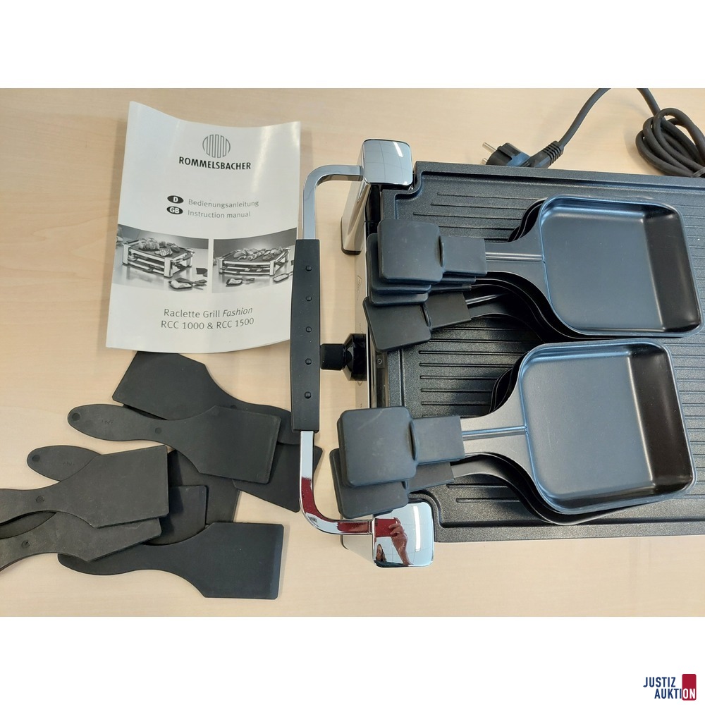 Raclette der Marke Rommelsbacher - RCC 1000 &amp; RCC 1500