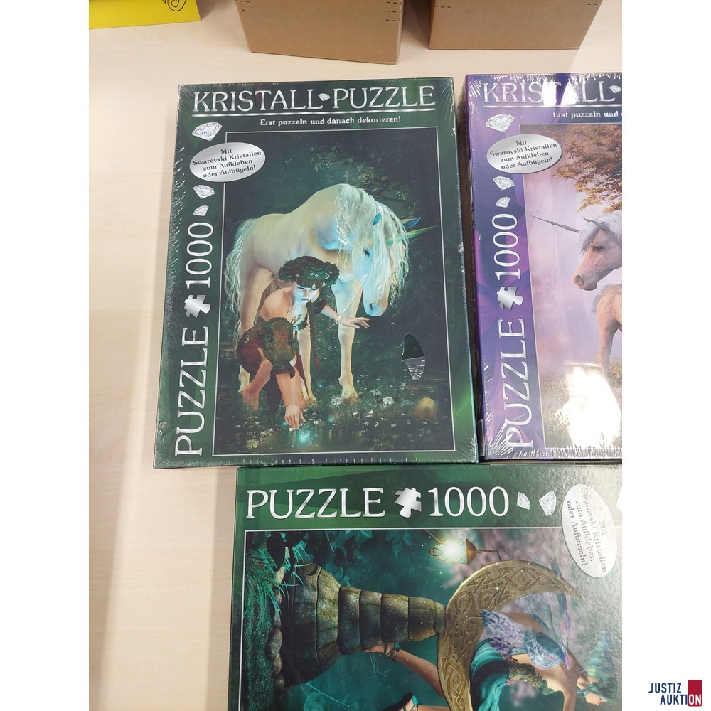 Konvolut an Kristall Puzzles