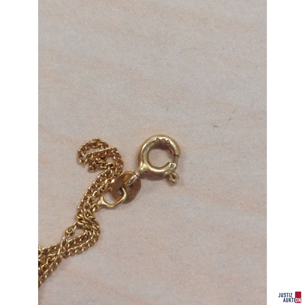 Goldkette defekt 585 &permil; punziert 1&comma;45 g