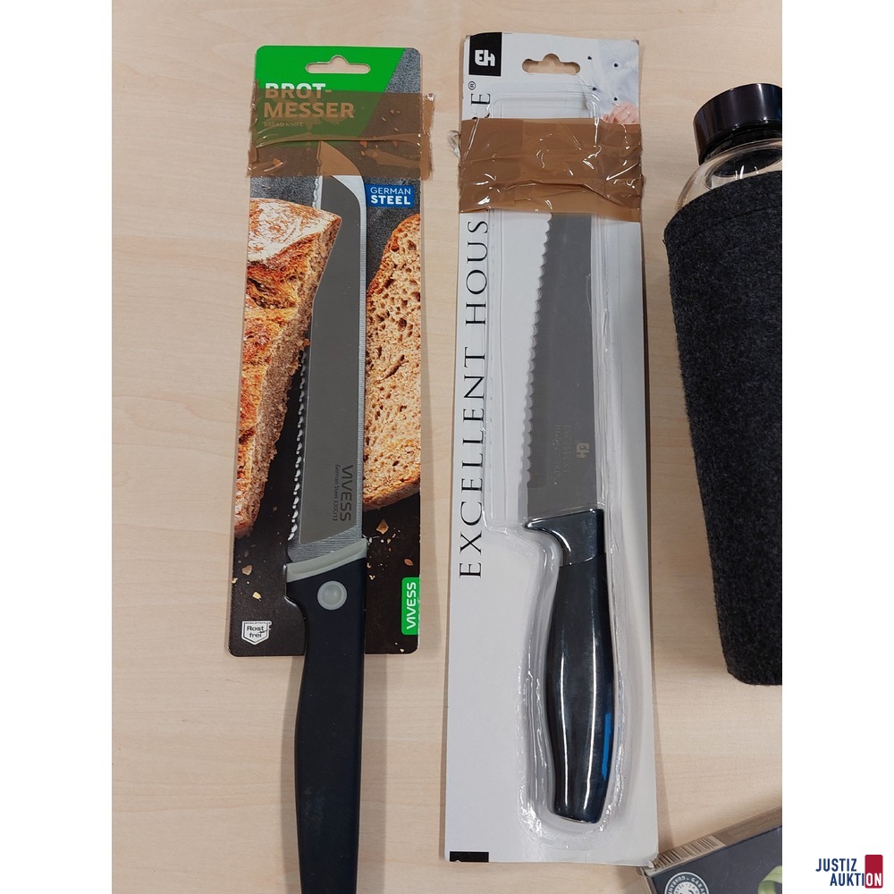 Brotmesser der Marke VIVESS u.a.