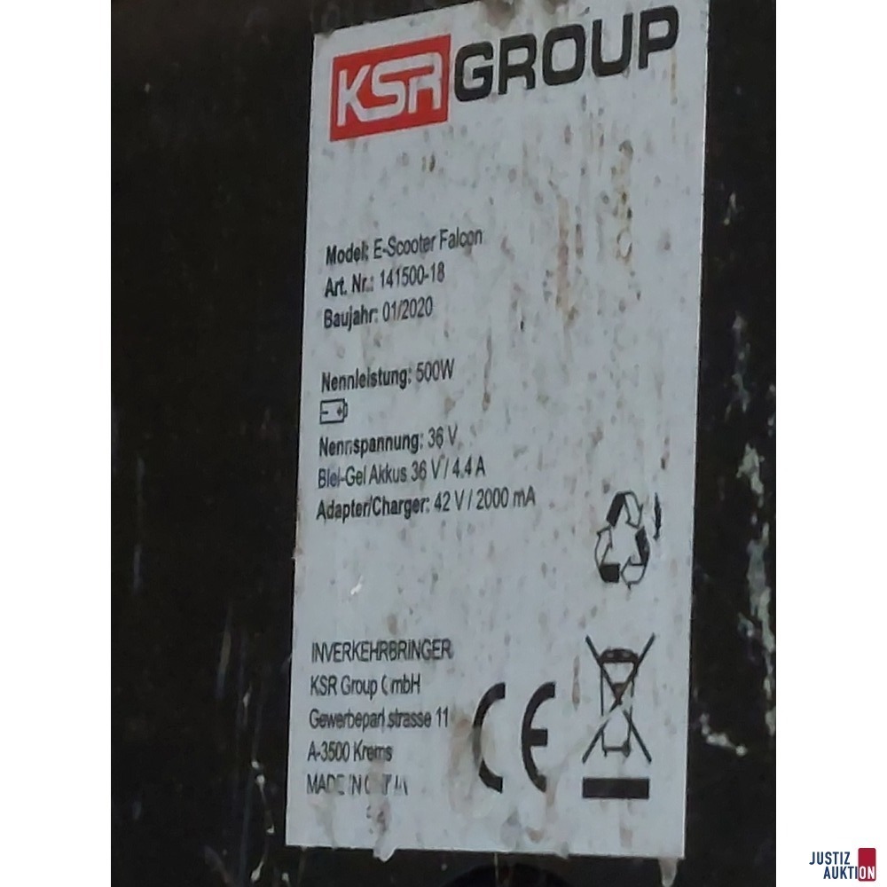 E-Scooter der Marke FALCON 500 Watt