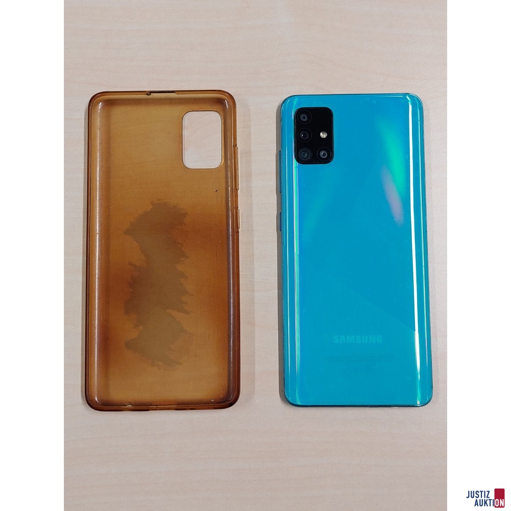 Handy der Marke Samsung Galaxy A51 - Modellnummer SM-A515F/DSN