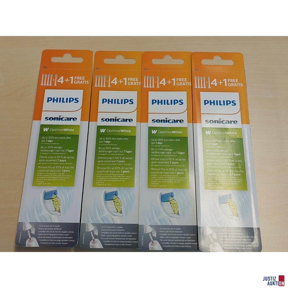 4 Packungen Zahnbürstenköpfe der Marke Philips Optimal White je 5 Stück