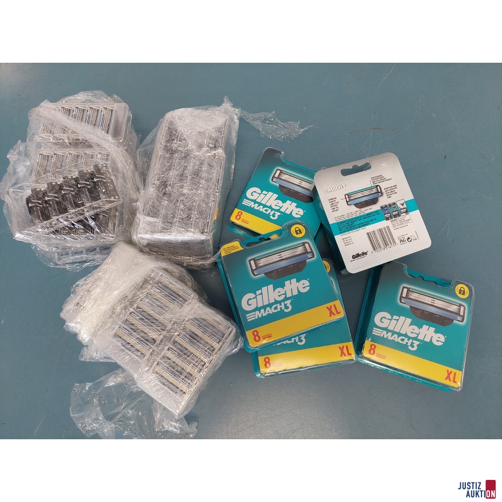 33 offene Packungen 5er Rasierklingen der Marke Gillette Mach 3