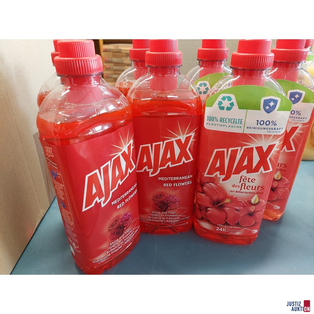 4 Allzweckreiniger der Marke AJAX Mediterranean u.a.