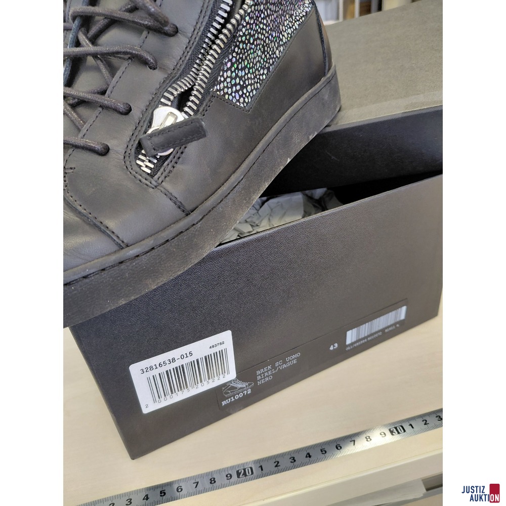 Sneaker Giuseppe Zanotti Brek Sc Uomo Gr&ouml;&szlig;e 43 in Originalschachtel - getragen