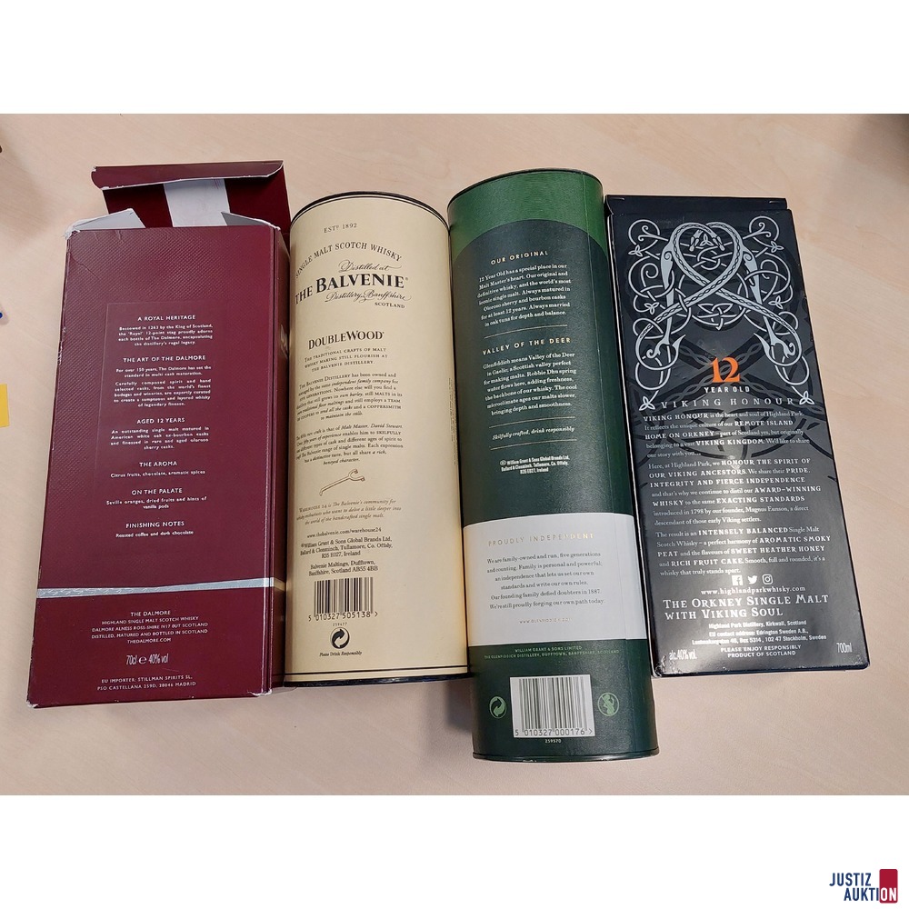 1 Flasche The Dalmore Highland Single Malt u.a.