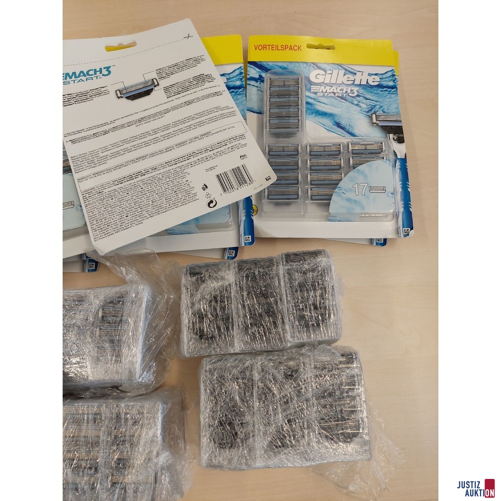8 Packungen Rasierklingen der Marke Gillette Mach3 Start