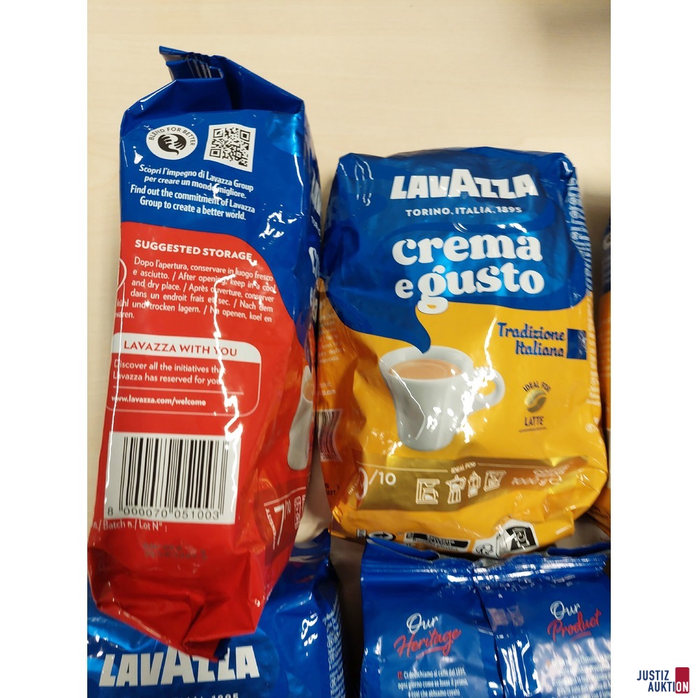 6 x Kaffee der Marke Lavazza – ganze Bohnen