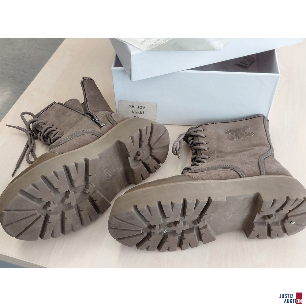 Stiefeletten Celine Paris rm 129 khaki Gr&ouml;&szlig;e 40