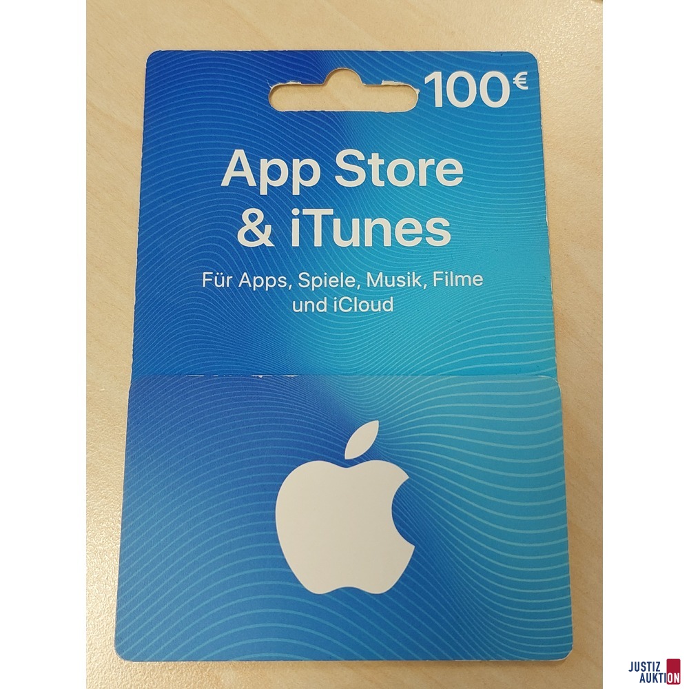 Apple Guthaben&comma; iTunes Karte&comma; Wert EUR 100&comma;-- &lpar;&Ouml;sterreich&rpar;